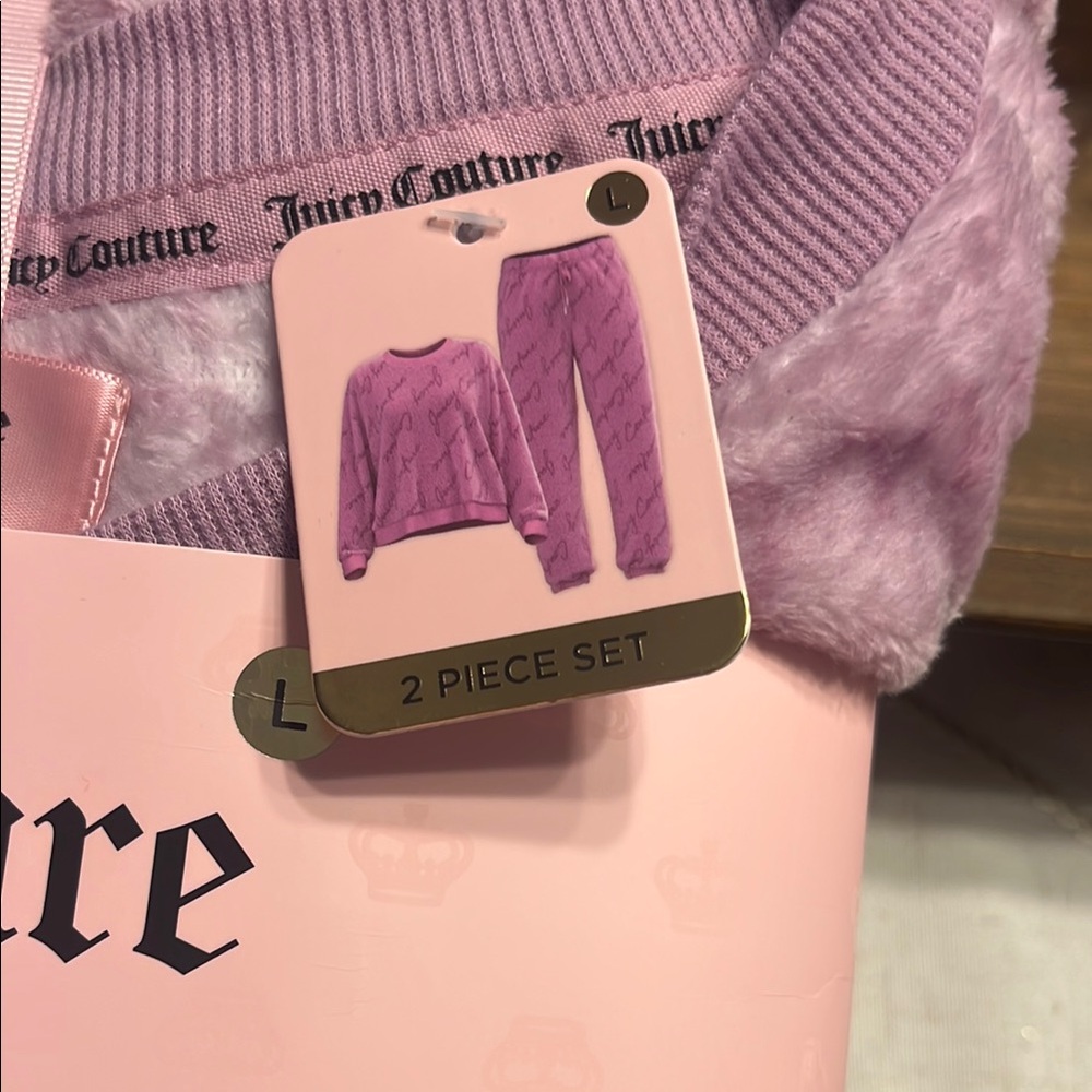 Juicy Couture Pink Plush Pajama Set - Picture 5 of 10